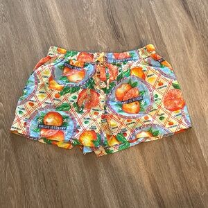 Colorful damson madder Shorts US size 14